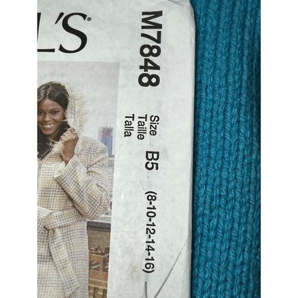McCalls 7848 pattern coat fit and flare size 8 10 12 14 16 - Picture 2 of 6